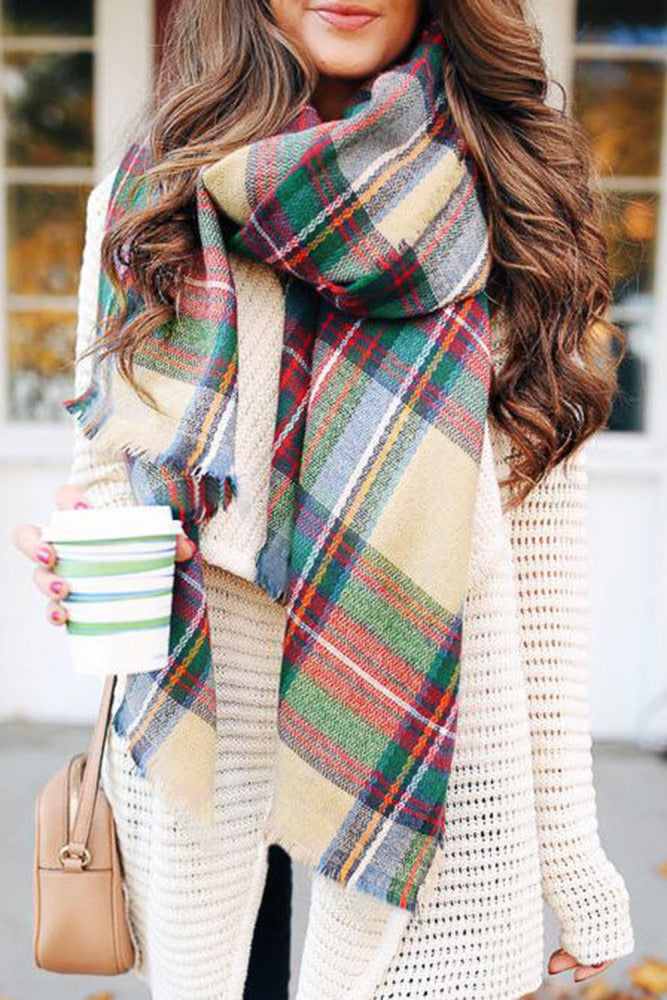 Red Plaid Scarf — IN STOCK