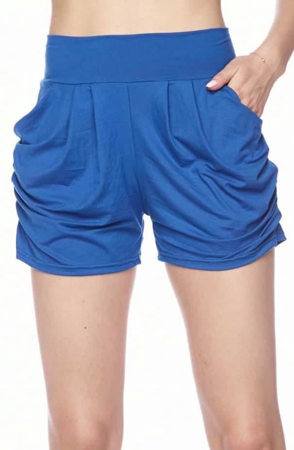Royal Blue Harem Shorts - IN STOCK