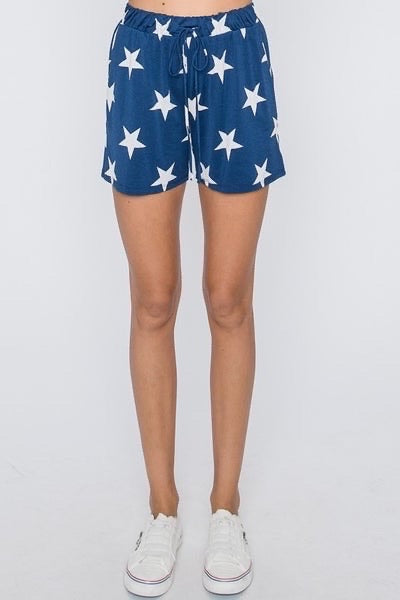 Navy Star Shorts — IN STOCK